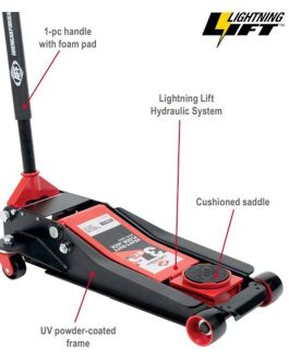 AFF 3.5 Ton Lightning Lift Floor Jack with One-Piece Handle