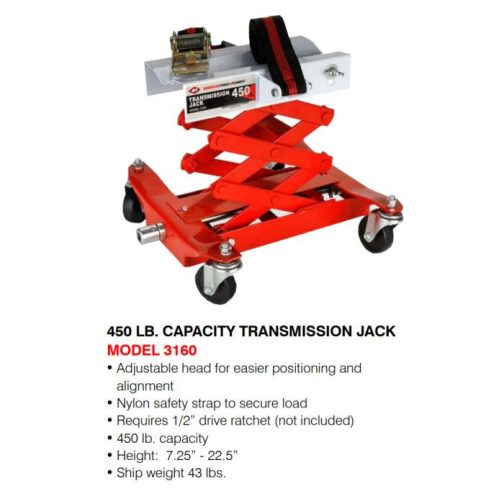 AFF Transmission Jack 450 lbs. Capacity - Image 2