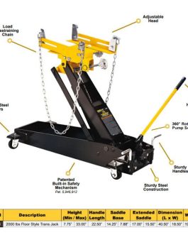 Omega 1-Ton Low Profile Transmission Jack