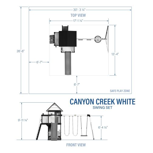 Canyon Creek Swing Set – White - Image 3