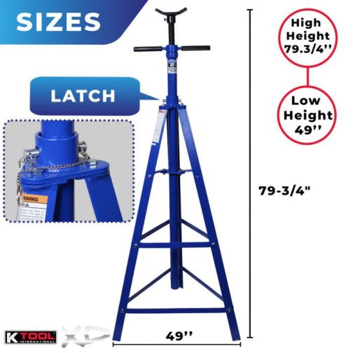 K Tool 2 Ton Under Hoist Jack Stand - Image 4