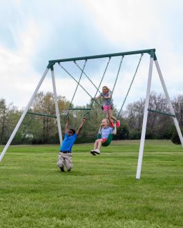 Big Brutus Heavy-Duty Metal A-Frame Swing Set