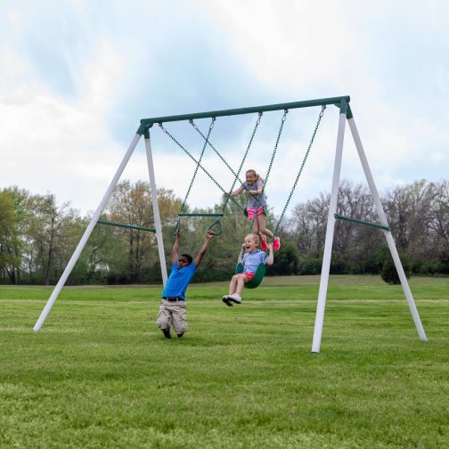 Big Brutus Heavy-Duty Metal A-Frame Swing Set