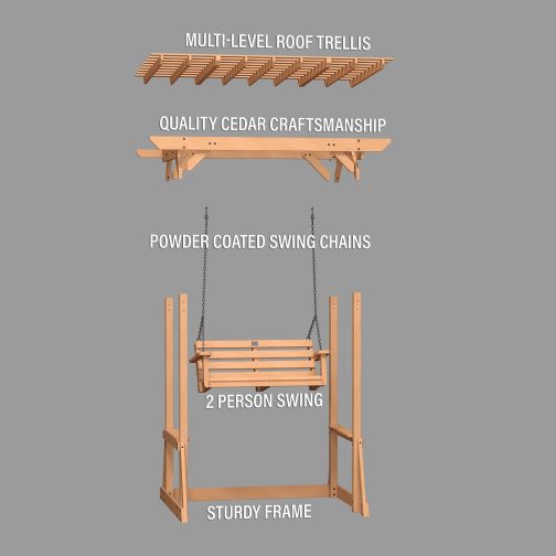 Callahan Pergola Swing - Image 11