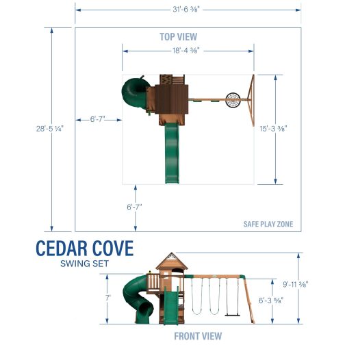 Cedar Cove Swing Set - Image 3