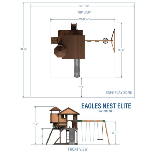 Eagles Nest Elite Swing Set - Image 4