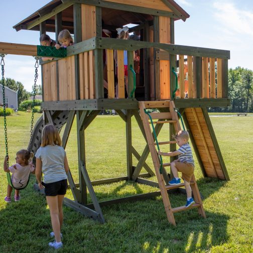 Eagles Nest Elite Swing Set - Image 12