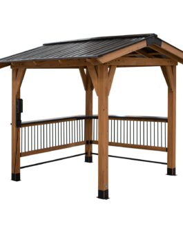 Granada Grill Gazebo with Outdoor Bar