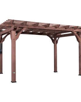 14×10 Somerville Pergola – Walnut Stain