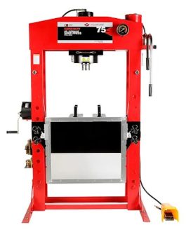 AFF 75-Ton Super-Duty Air Hydraulic Shop Press