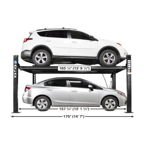 Atlas Apex 8 ALI Certified Four Post Lift + RJ35 Sliding Jacks Combo - Image 2