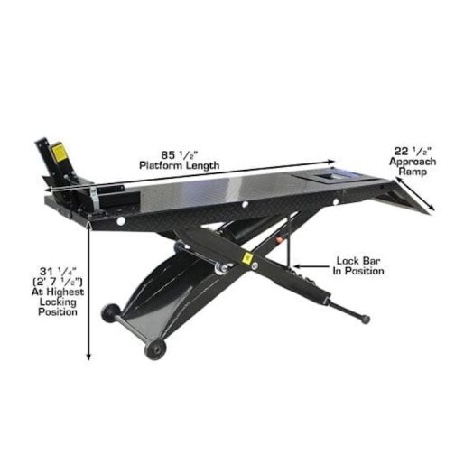 Atlas ACL Motorcycle Lift with Roller Plate - Image 3