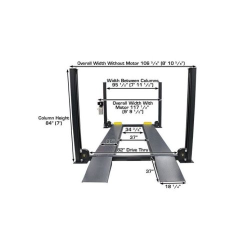 AtlasPremium Portable Four Post Lift + Sliding Jacks Combo - Image 6