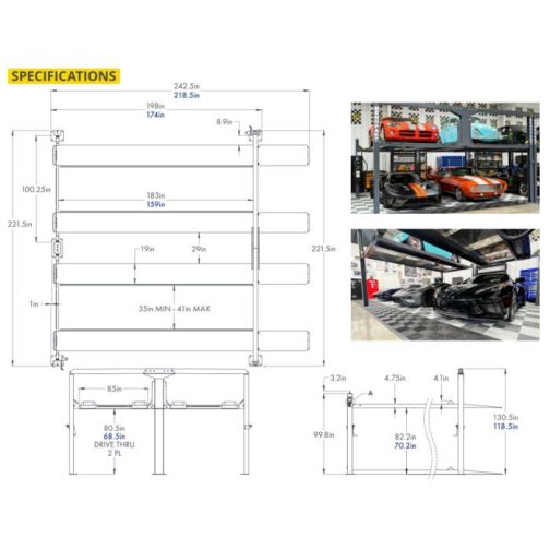 BendPak PL-12000DPS Double Parking Lift - Image 6