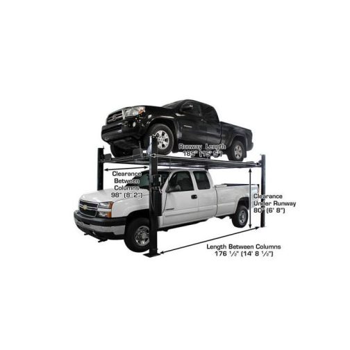 Atlas Garage Pro 8000EXT-L Four Post Lift + RJ35 Sliding Jacks Combo - Image 5