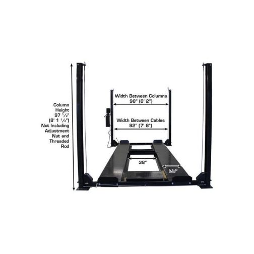 Atlas Apex 8 ALI Certified Four Post Lift + RJ35 Sliding Jacks Combo - Image 9