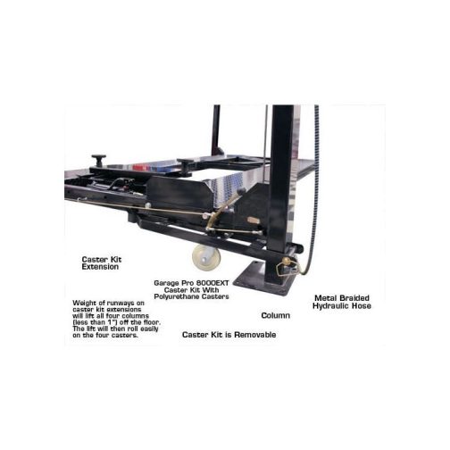 Atlas Garage Pro 8000EXT Four Post Lift + RJ35 Sliding Jacks Combo - Image 8