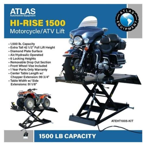 Atlas HI-RISE 1500 Motorcycle ATV Lift - Image 3