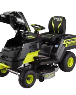 RYOBI 80V HP Brushless 42 in. Battery Electric Cordless Riding Lawn Tractor with (3) 80V 10Ah Batteries and Charger