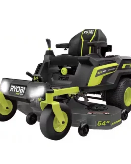 RYOBI 80V HP Brushless 54 in. Battery Electric Cordless Zero Turn Riding Mower (3) 80V Batteries (4) 40V Batteries and Charger