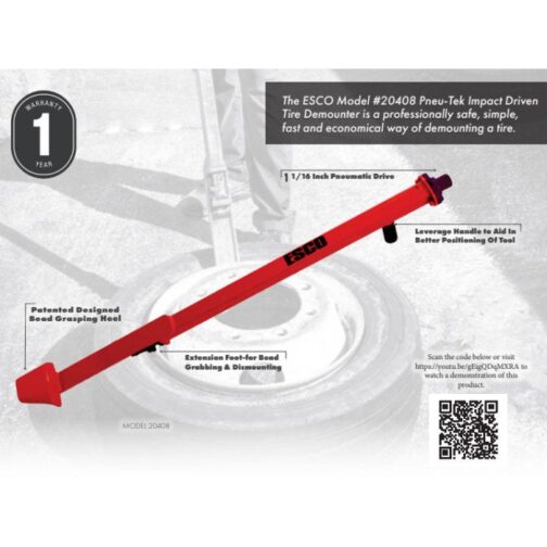 ESCO 20415-A Universal Demount Tool Agricultural HD Tire Kit - Image 2