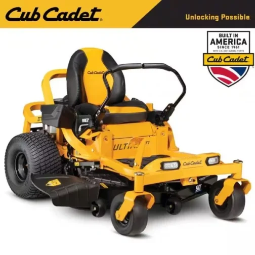 Cub Cadet Ultima ZT1 50 in. Fabricated Deck 23HP V-Twin Kawasaki FR Series Engine Dual Hydro Drive Gas Zero Turn Riding Lawn Mower - Image 3