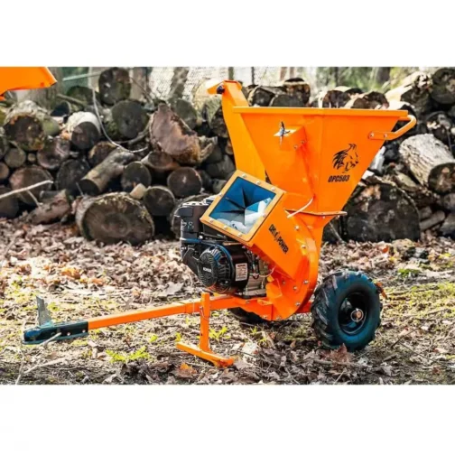 DK2 3 in. 7 HP Gas Powered Kohler Engine Direct Drive Certified Commercial Chipper Shredder with Trailer Tow Hitch - Image 3