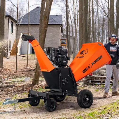 DK2 6 in. 14 HP Gas Powered Kohler Engine Kinetic Chipper Shredder with Electric Start and DOT Road Legal Tires - Image 2