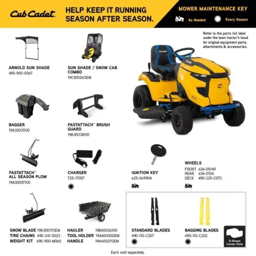 Cub Cadet XT1 Enduro LT 42 in. 56-Volt MAX 60 Ah Battery Lithium-Ion Electric Drive Cordless Riding Lawn Tractor - Image 2