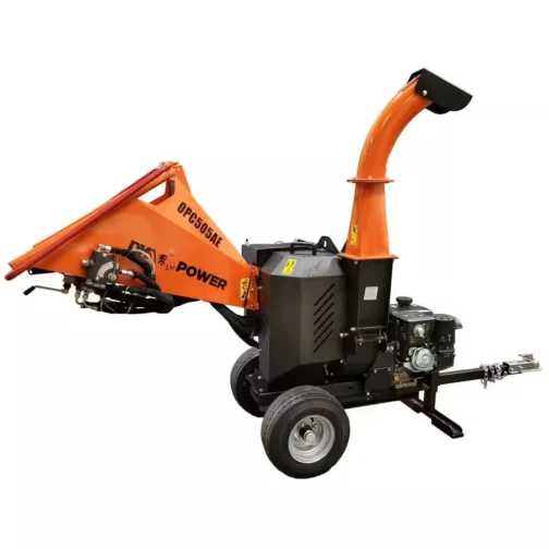 DK2 5 in. 14 HP Gas Powered Kohler Engine Chipper Shredder with Electric Start, Auto-Feed, and DOT Road Legal Tires - Image 2