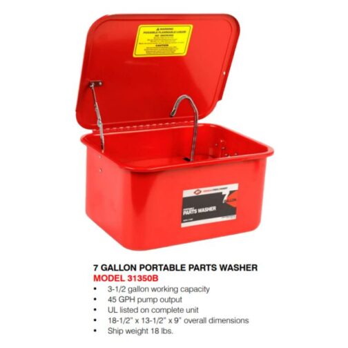 AFF 31350B 3.5 Gallon Portable Parts Washer