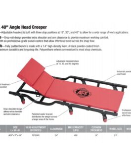 AFF 3908A 40″ Angle Head Six Wheel Creeper