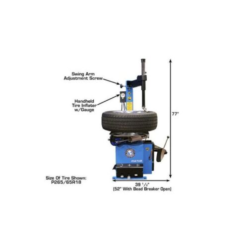 Atlas TC229 Wheel Clamp Tire Changer with Bead Blaster - Image 3