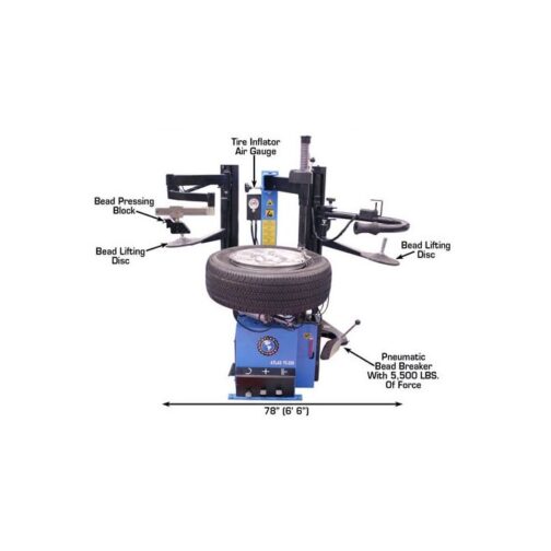 Atlas TC229DAA Dual Assist Arm Wheel Clamp Tire Changer - Image 4