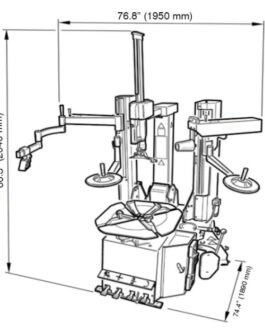 CEMB SM645HPA High Performance Air Tilt Back Tire Changer