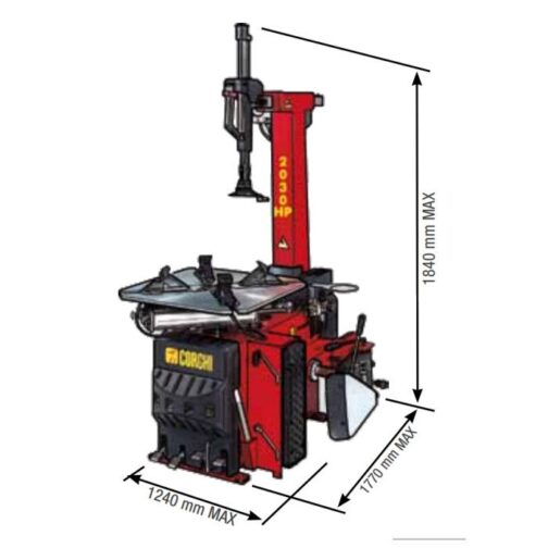 Corghi A2030HP Tilt-Back 26" - 30" Tire Changer - Image 2