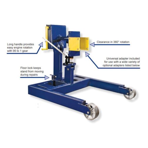 Hein-Werner HW93776 3-Ton Heavy-Duty Truck Engine Stand - Image 3