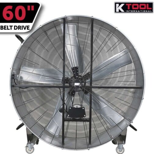 K Tool KTI77760 60" Heavy-Duty Portable Drum Fan - Image 3