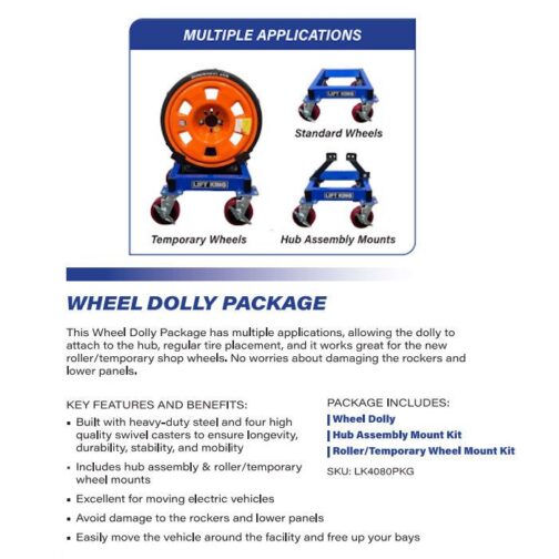 Lift King LK4080PKG Wheel Dolly Package - Image 3