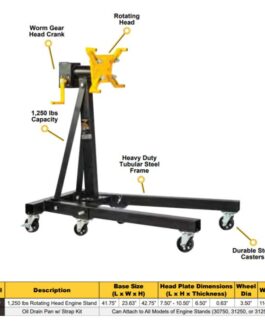 Omega 31256 Automotive Engine Stand