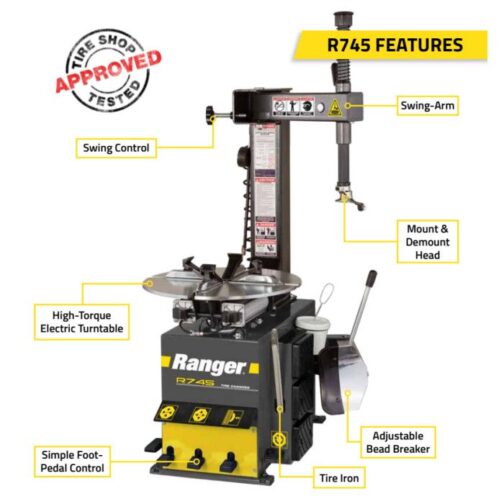 Ranger R745 Entry Level Tilt-Back Tire Changer - Image 3